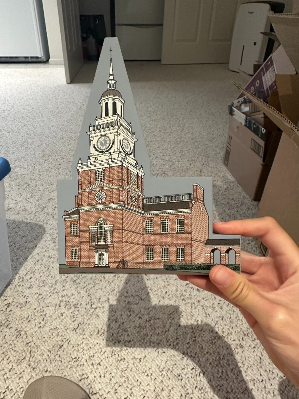 Hometowne Collectibles Shelf Sitter Independence Hall Philadelphia PA 1998